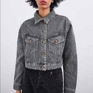 ASOS BSK jeans crop denim jacket